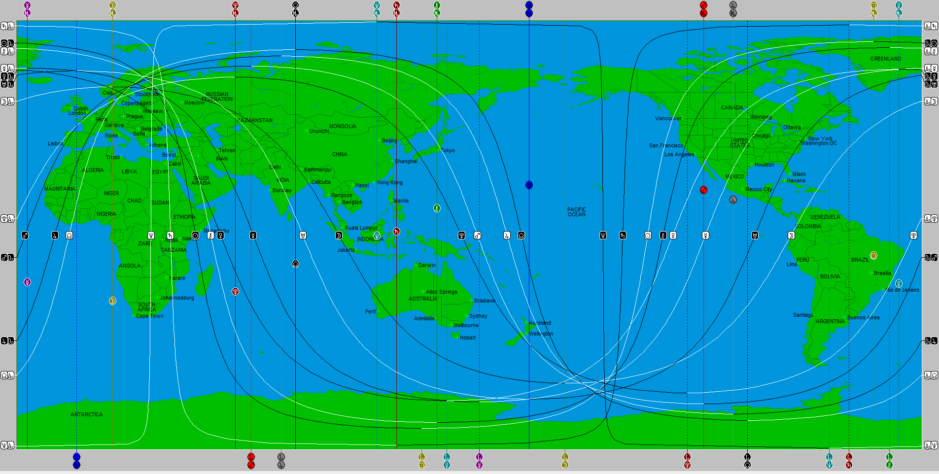 Astrocartografia, capturado no Solar Fire